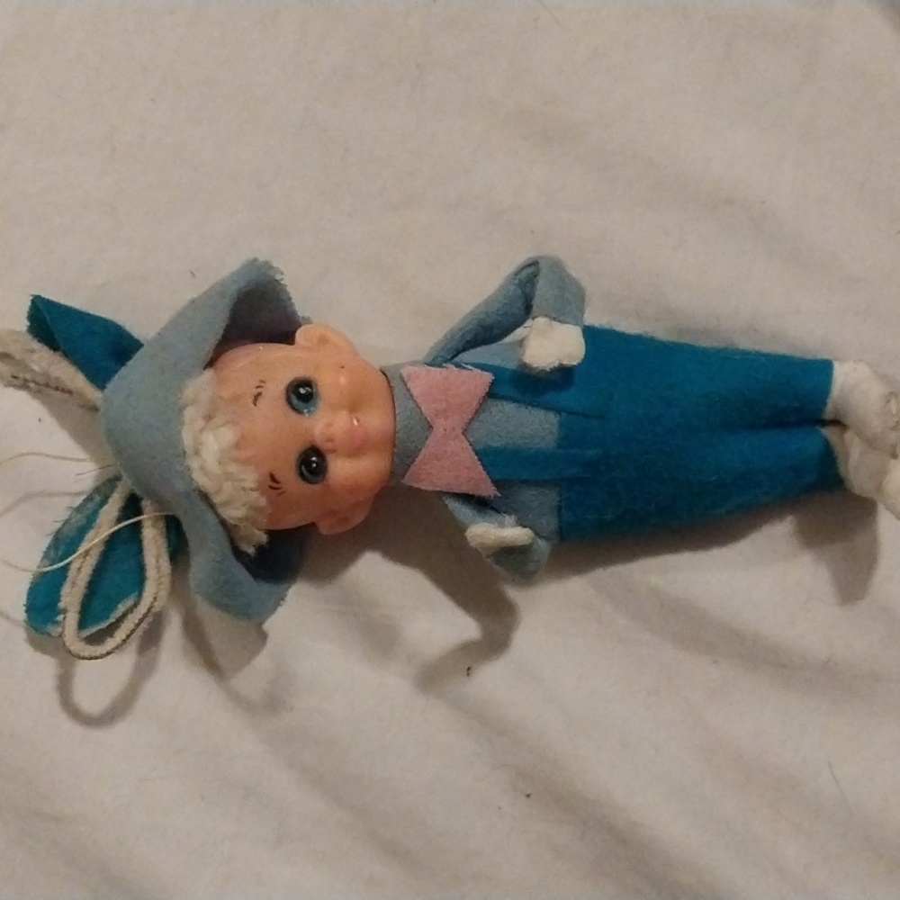 1940s Vintage Blue Easter Elf. In excellent condition.